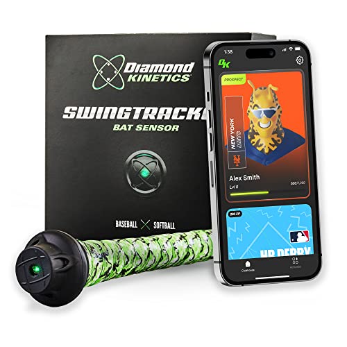 Diamond Kinetics SwingTracker Bat Sensor and Swing Analyzer for Baseball and Softball with Included Membership, Ideal for Youth, Teens, Teams, and Coaches